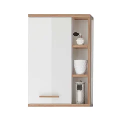 Skandi Badmöbel Set in Weiß - Timur (dreiteilig)