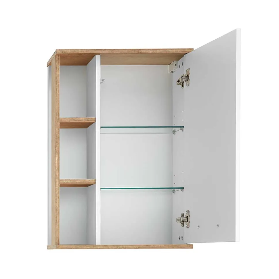 Skandi Badmöbel Set in Weiß - Timur (dreiteilig)