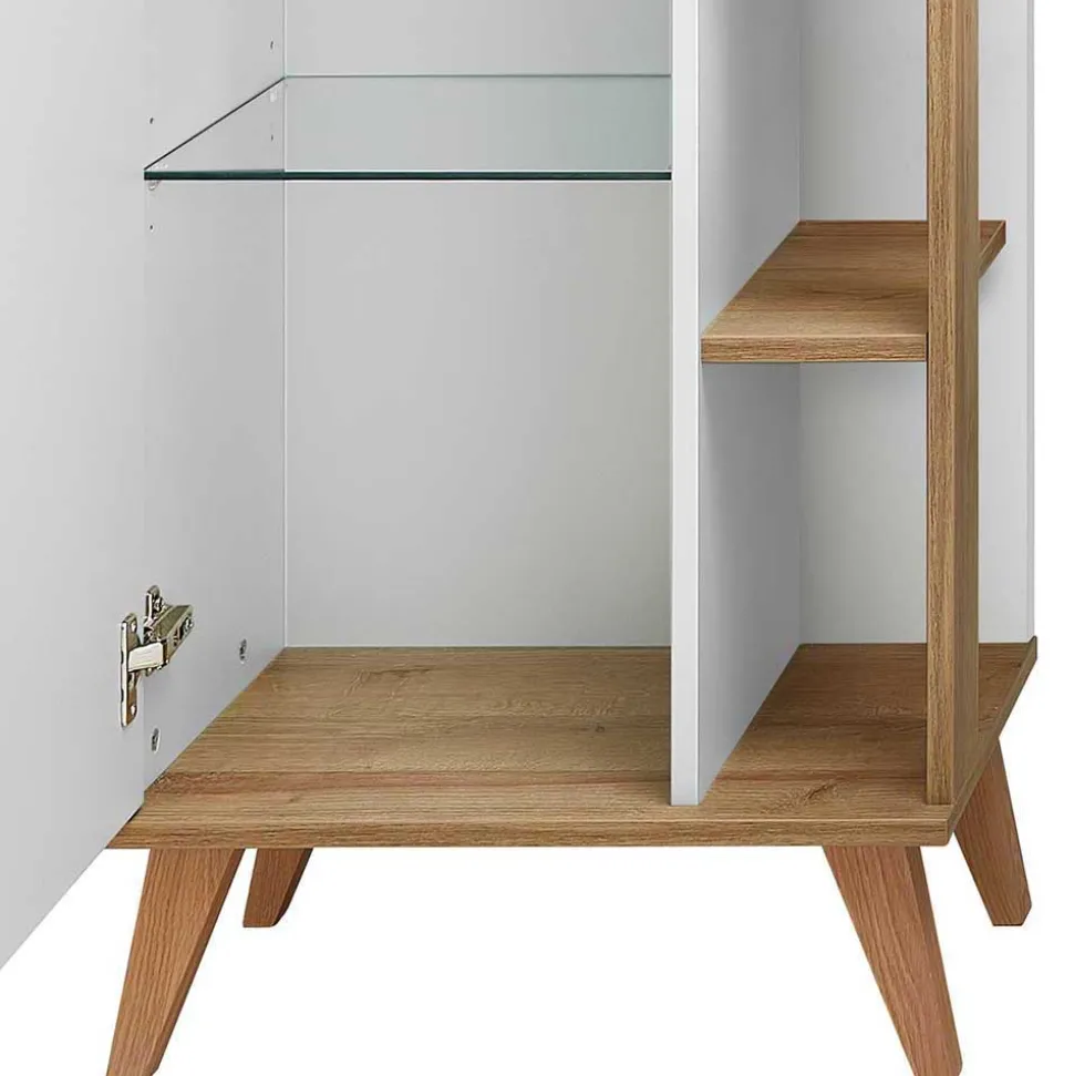 Skandi Bad-Midischrank in Weiß - Timur