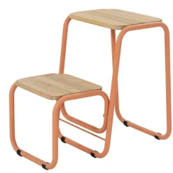 Skandi Beistelltisch mit zwei Ablagen - Elhera