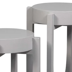 Skandi Beistelltische in Grau - Estranon (zweiteilig)