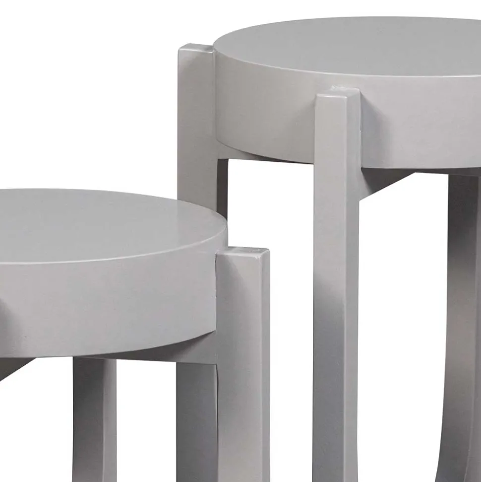 Skandi Beistelltische in Grau - Estranon (zweiteilig)