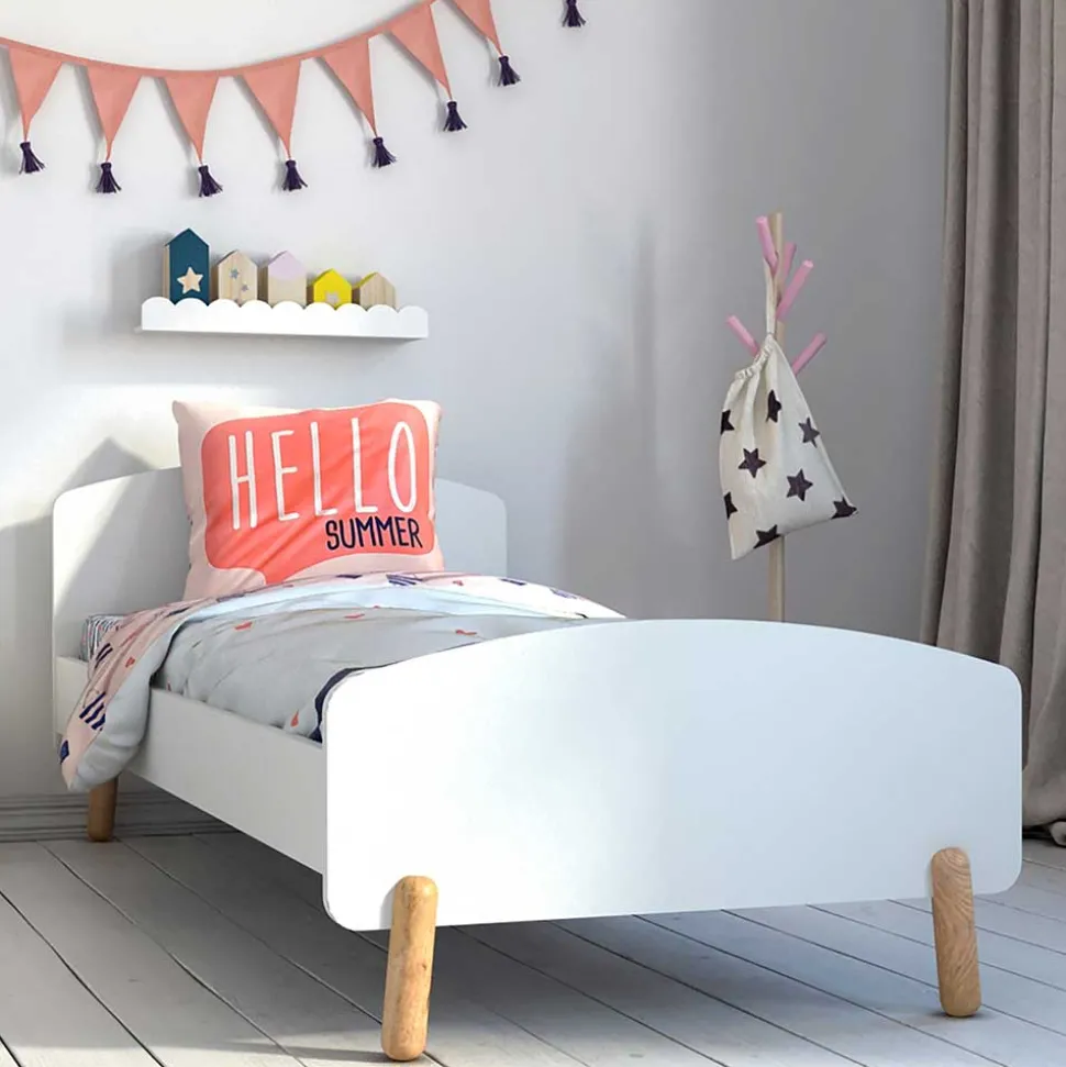 Skandi Bett mit 90x200 cm Liegefläche - Vathurias