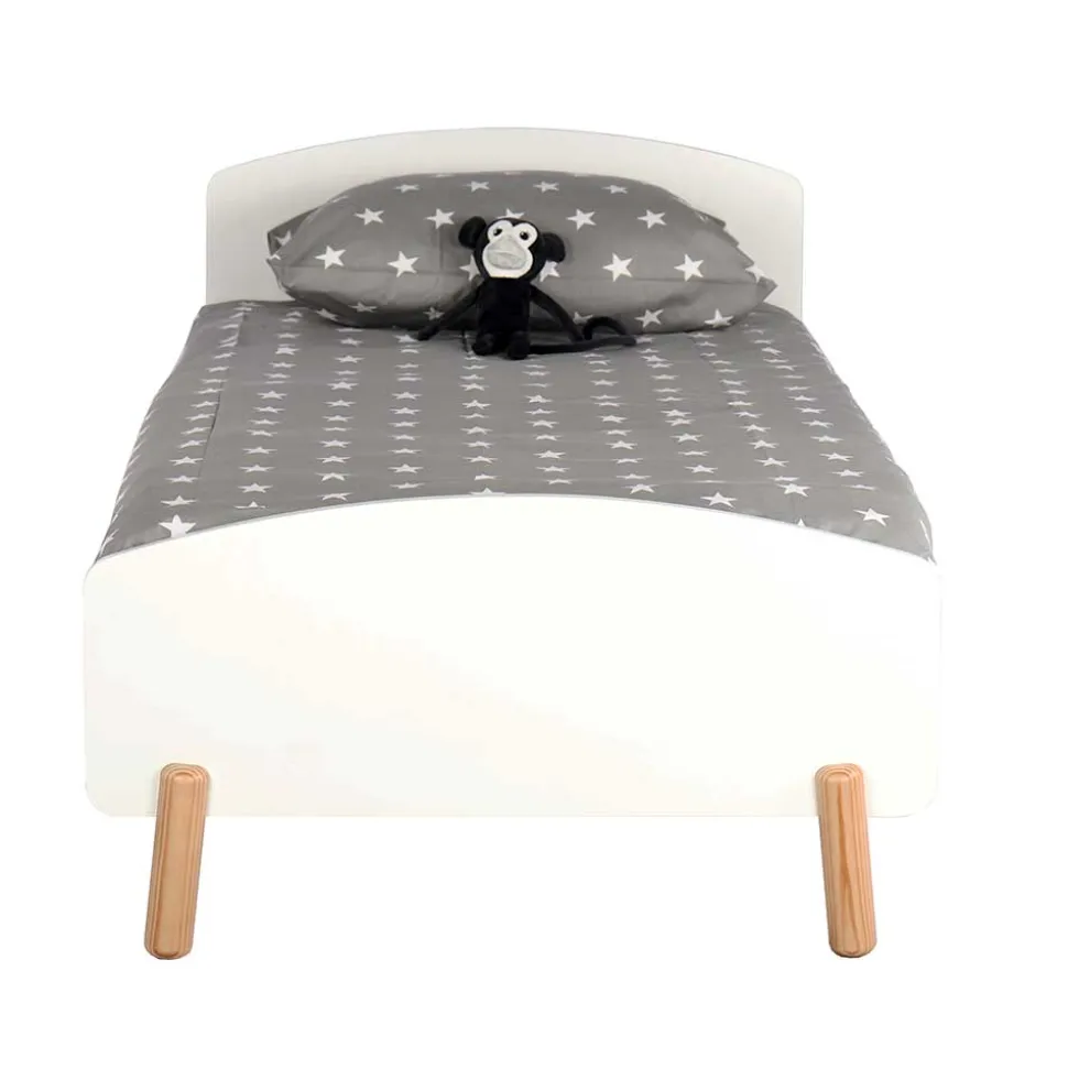 Skandi Bett mit 90x200 cm Liegefläche - Vathurias