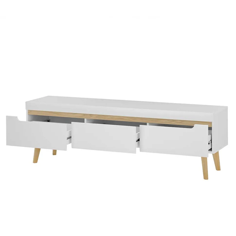 Skandi Designmöbel Wohnwand Set - Ginko (vierteilig)