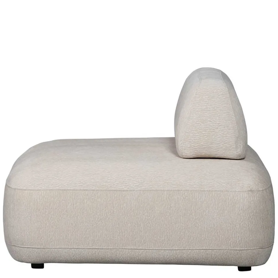 Skandi Designsessel in Beige Strukturstoff - Samuele