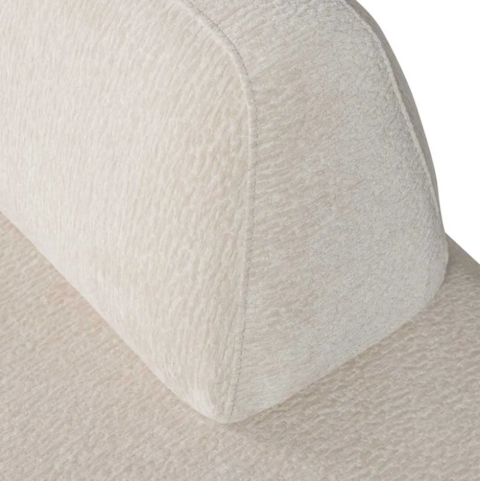 Skandi Designsessel in Beige Strukturstoff - Samuele