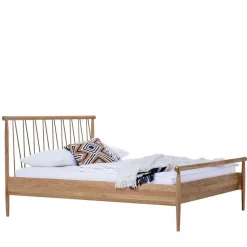 Skandi Doppelbett aus Wildeiche Honig - Reymons