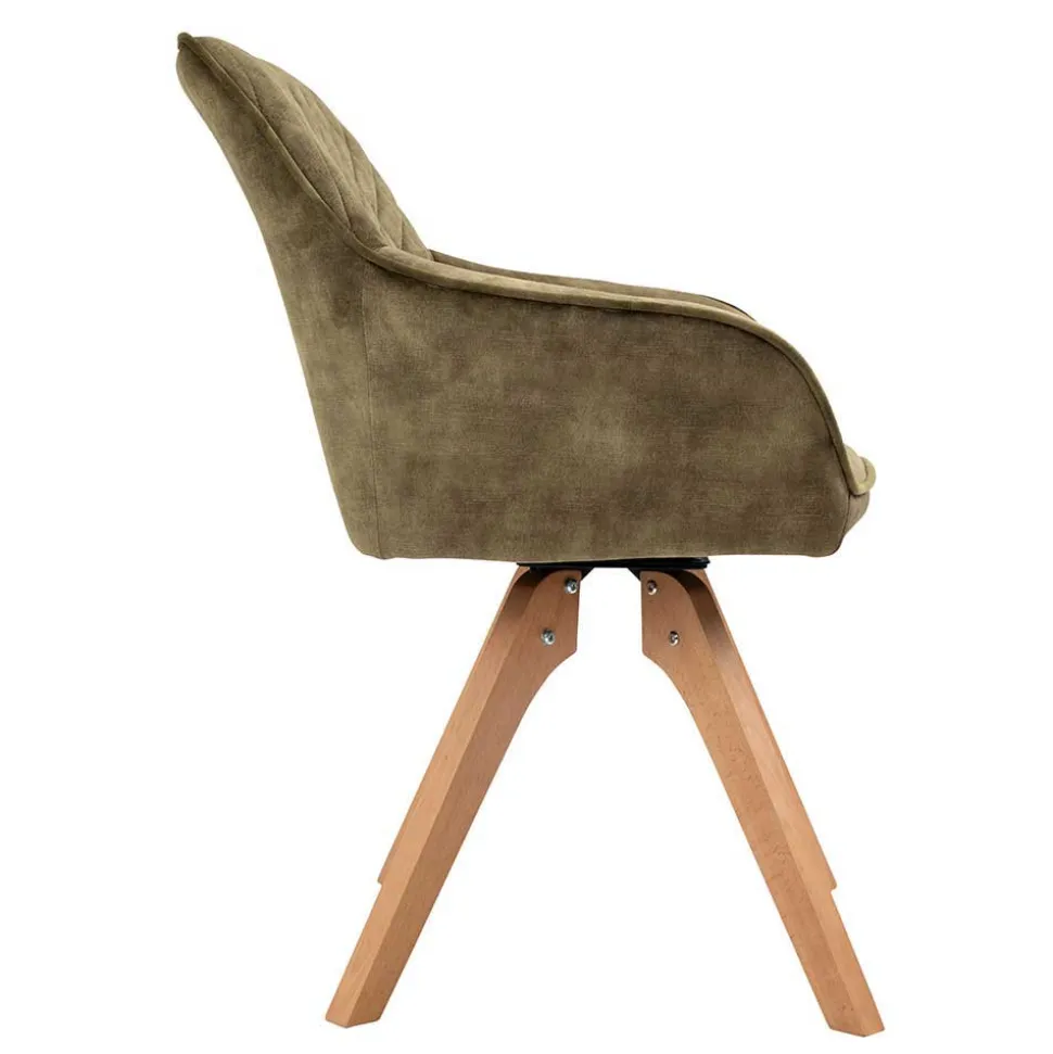 Skandi Essgruppe mit Samtstühlen - Inizio (siebenteilig)