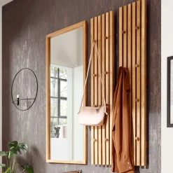 Skandi Garderobenpaneel aus Eiche Massivholz - Artensian