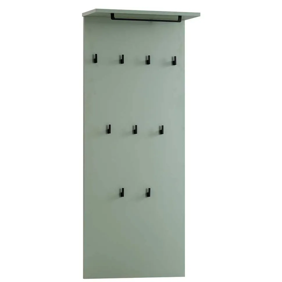 Skandi Garderobenpaneel in Graugrün - Velmarun