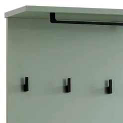 Skandi Garderobenpaneel in Graugrün - Velmarun