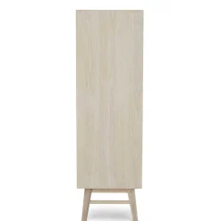 Skandi Highboard in Eiche Weiß - Lametla