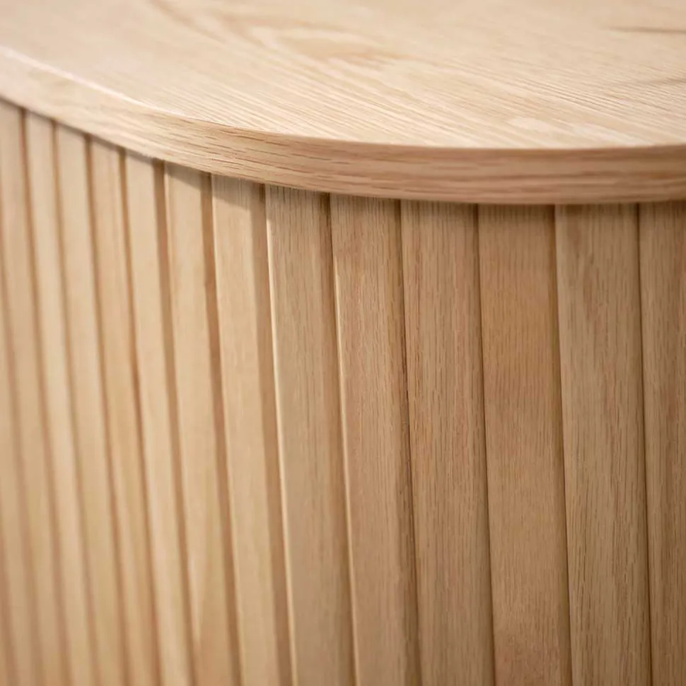 Skandi Highboard oval mit Schiebetüren - Teorina