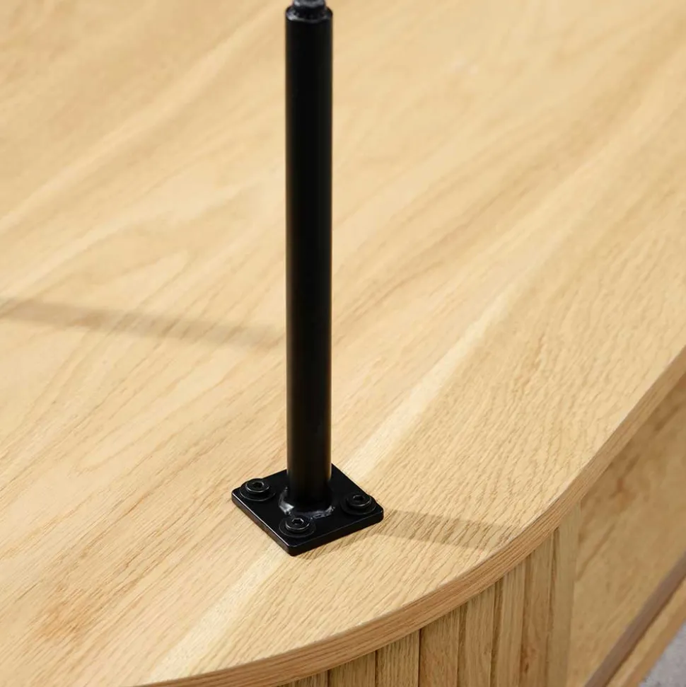 Skandi Highboard oval mit Schiebetüren - Teorina