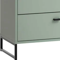 Skandi Hochkommode mit vier Schubladen & Fach - Velmarun