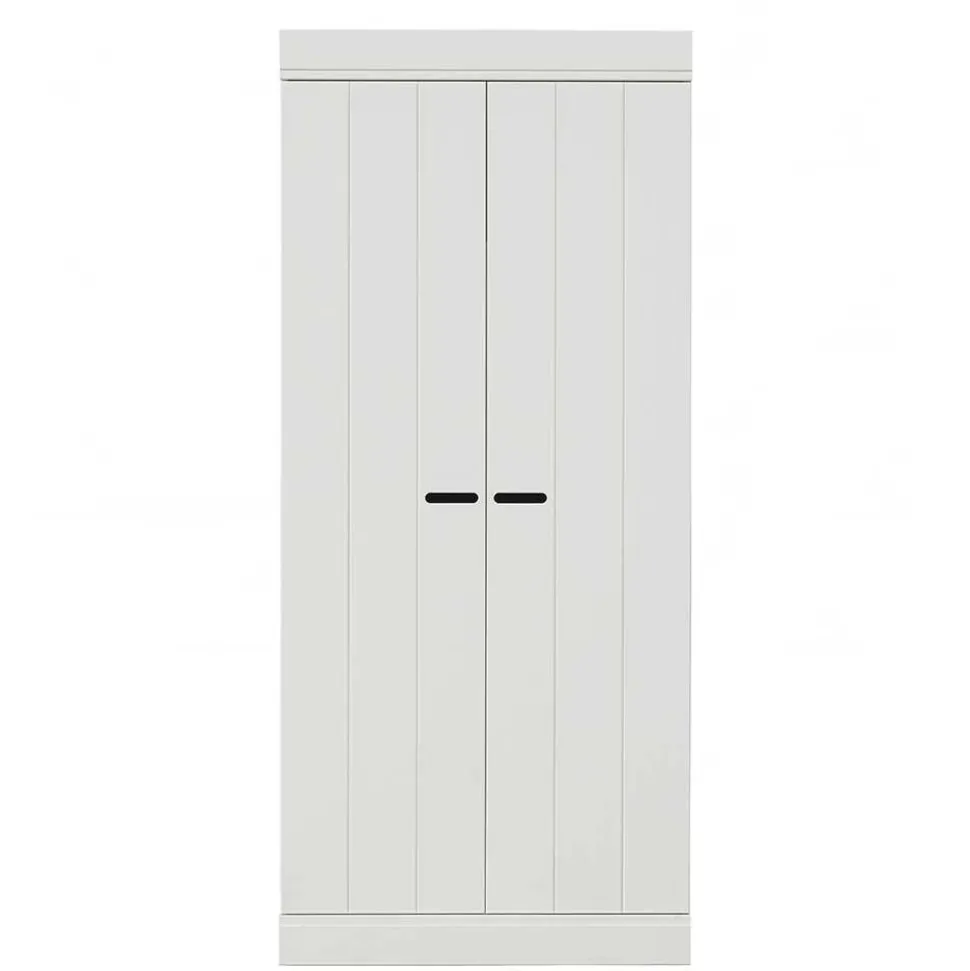 Skandi Kleiderschrank in Weiß - Mattressa I