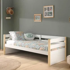 Skandi Kojenbett in Weiß & Kiefer - Ayfina