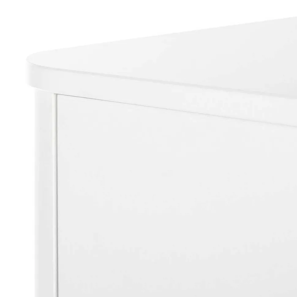 Skandi Kommode in Weiß mit Eiche - Gazona