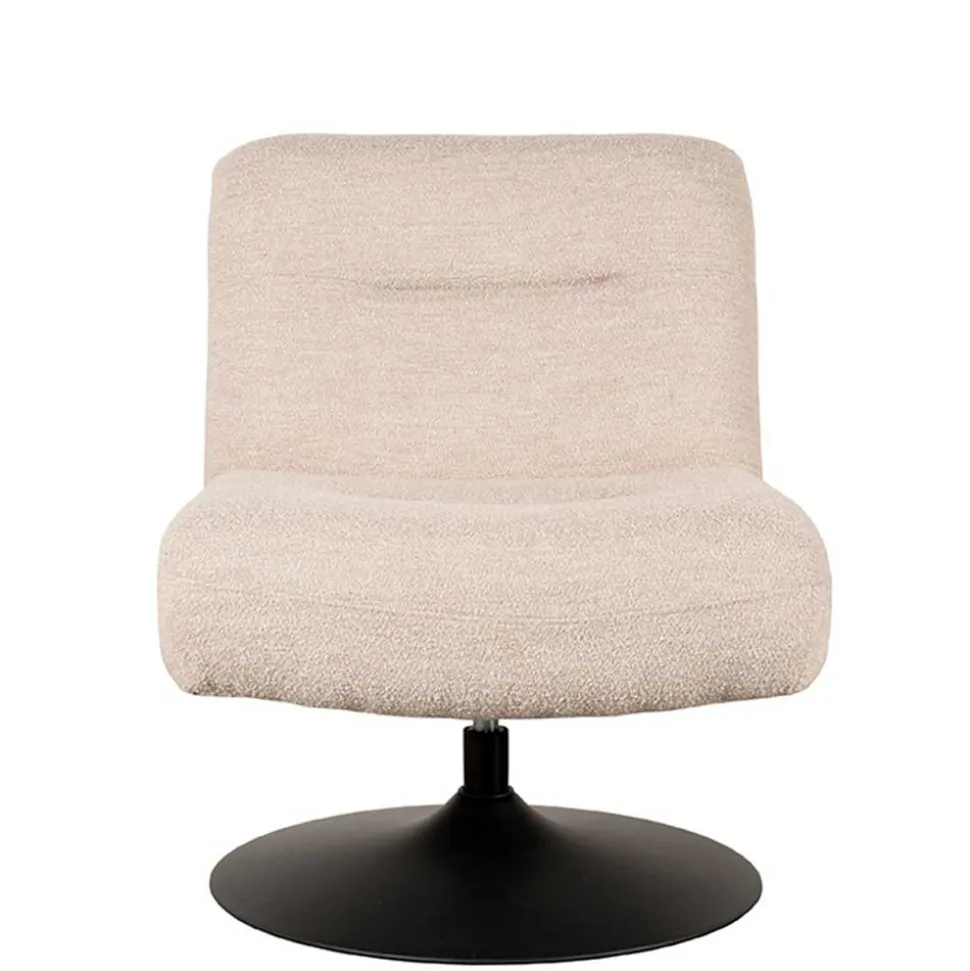 Skandi Loungesessel mit Tellerfuß Drehgestell - Haenja