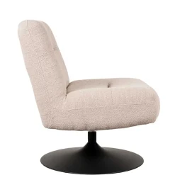 Skandi Loungesessel mit Tellerfuß Drehgestell - Haenja