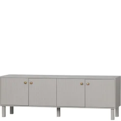 Skandi Lowboard 4-türig in Grau - Huvina