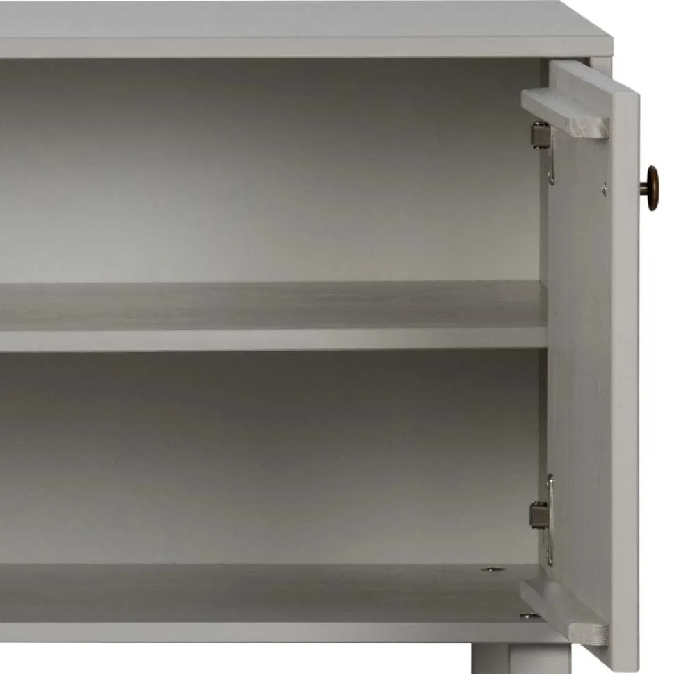 Skandi Lowboard 4-türig in Grau - Huvina