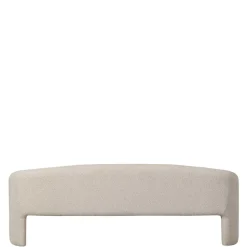 Skandi Polsterbank in Beige Strukturstoff - Greta