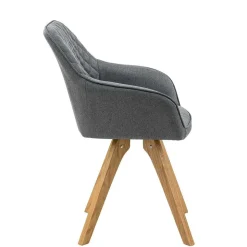 Skandi Tischgruppe mit Armlehnstühlen - Lusa (fünfteilig)