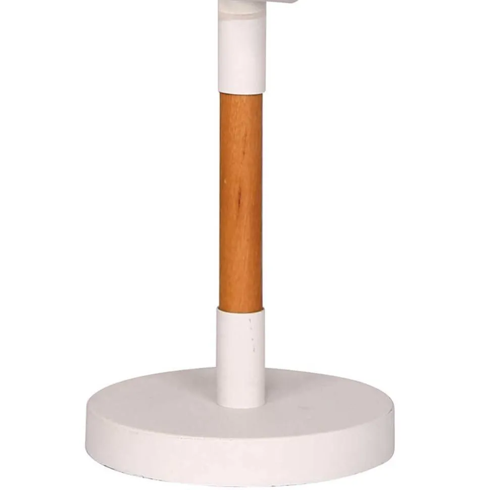 Skandi Tischlampe in Weiß mit Natur - Nantou