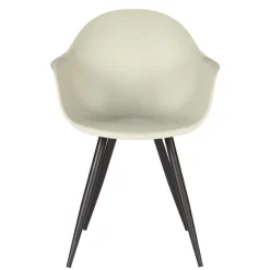 Skandi Tischsessel in Hellgrau & Schwarz - Naviron (2er Set)