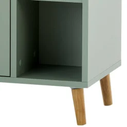 Skandi Waschbeckenunterschrank in Graugrün - Vereny