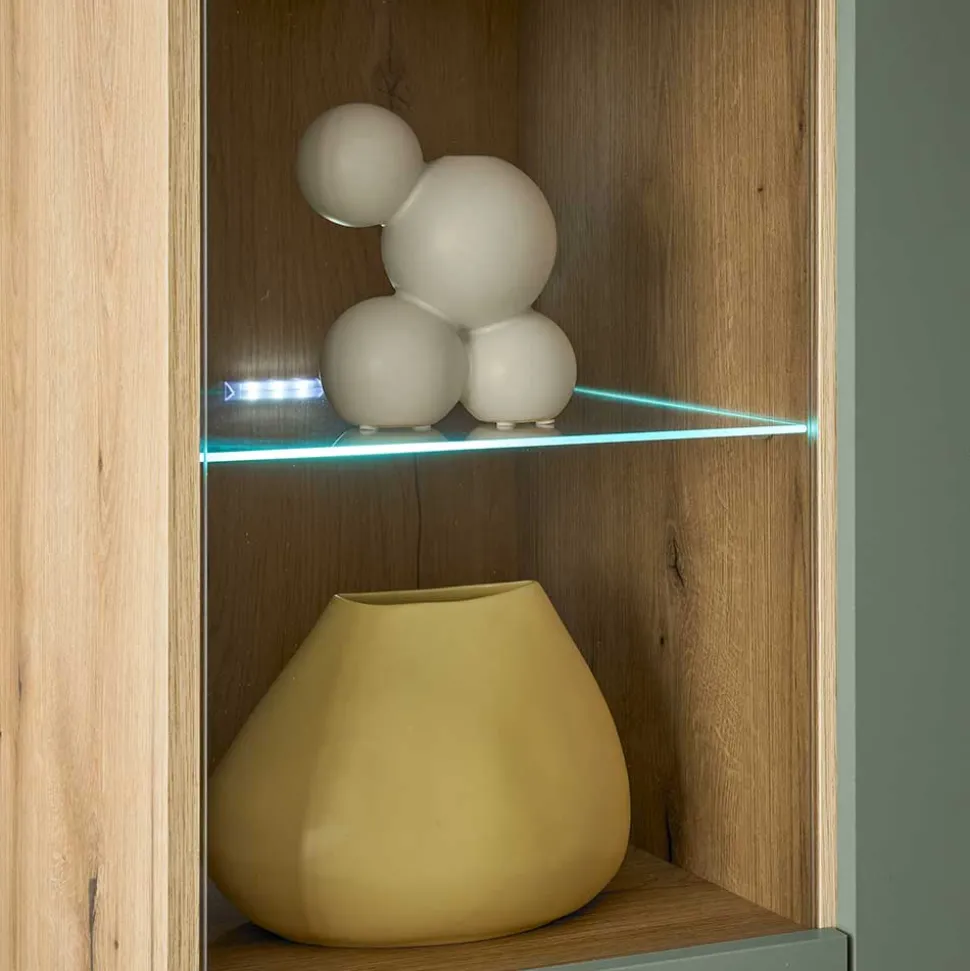 Skandi Wohnzimmer Schränke & Wandboard - Oliva (dreiteilig)