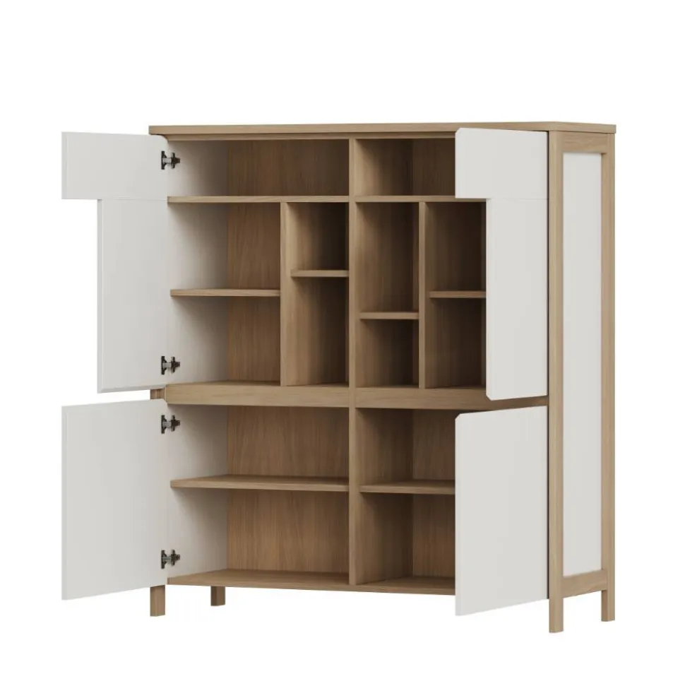 Skandi-TV-Wohnwand Kombi - Ovidio (vierteilig)