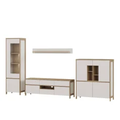 Skandi-TV-Wohnwand Kombi - Ovidio (vierteilig)