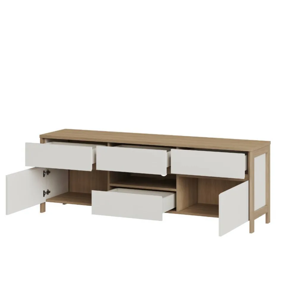 Skandi-TV-Wohnwand Kombi - Ovidio (vierteilig)