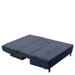 Sofa mit Bettfunktion in Blau Webstoff - Sulara