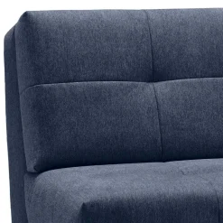Sofa mit Bettfunktion in Blau Webstoff - Sulara