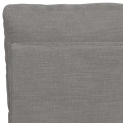 Sofamodul mit Rundung links in Grau - Gregg