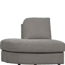 Sofamodul mit Rundung links in Grau - Gregg