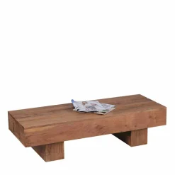 Sofatisch aus naturbelassenem Holz Oridano Akazie massiv