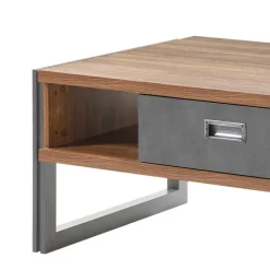 Sofatisch Rompira in Eiche dunkel Schiefer Grau