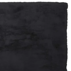 Softer Kunstfellteppich in Anthrazit - Mectilda