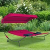 Sonnenliege für zwei Personen in Rot - Conopca