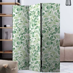 Spanische Trennwand aus Leinwand & Fichtenholz - Xorian