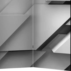 Spanische Wand aus Leinwand & Fichtenholz - Tilli