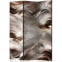 Spanische Wand in Braun & Hellgrau bedruckt - Dennja