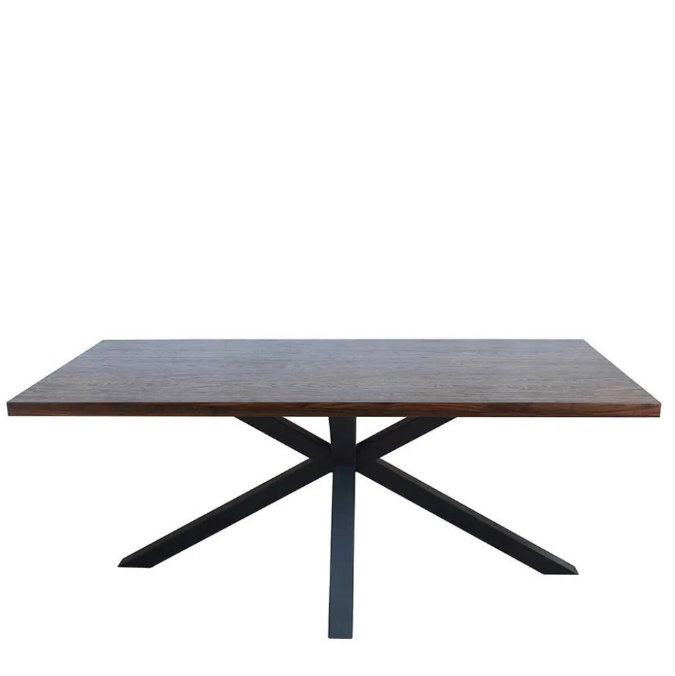 Spider Esstisch & Samt Armlehnstühle - Mendoza (fünfteilig)