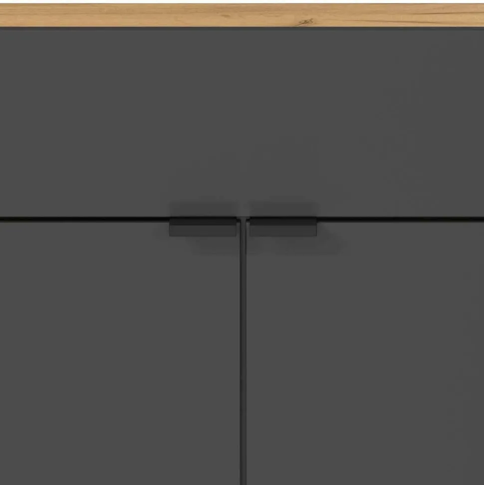 Spiegel & Hänge-Kommode & Garderobe - Sidgarus (dreiteilig)