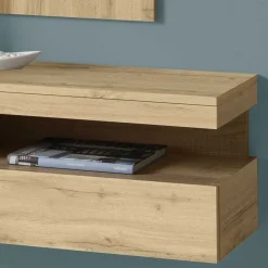 Spiegel & Hängekonsole in Wildeiche - Loriot (zweiteilig)